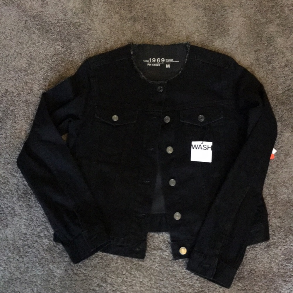 Gap black denim jacket